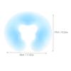 Beaupretty Travel Pillow Face Down Face Down Pillow U Shaped: Salon Cushion Massage Table Cradle Blue Silicone Headrest Cushion Silicone Bath Massage Lash view 2