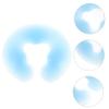 Beaupretty Travel Pillow Face Down Face Down Pillow U Shaped: Salon Cushion Massage Table Cradle Blue Silicone Headrest Cushion Silicone Bath Massage Lash view 4