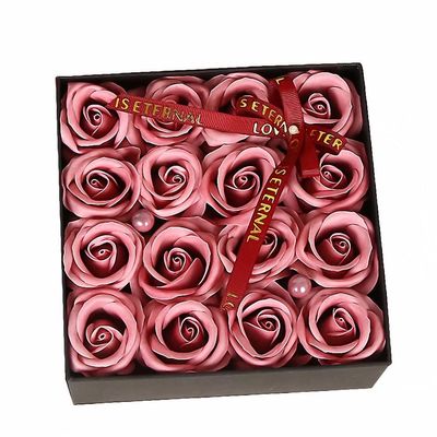 16 Pcs Rose Soap Flower Floral Scented Bath Soap Rose Flower Petals Set Gifts for Girls Mom Her in Wedding Birthday Anniversary Mother's Day Valentine's Day Christmas
