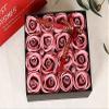 16 Pcs Rose Soap Flower Floral Scented Bath Soap Rose Flower Petals Set Gifts for Girls Mom Her in Wedding Birthday Anniversary Mother's Day Valentine's Day Christmas view 2