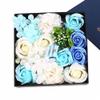 11 Pack Flora Scented Roses/Carnation Flower Bath Soap Flower Petals in Gift Box for Mother Valentine's Day Party Wedding Decoration view 1