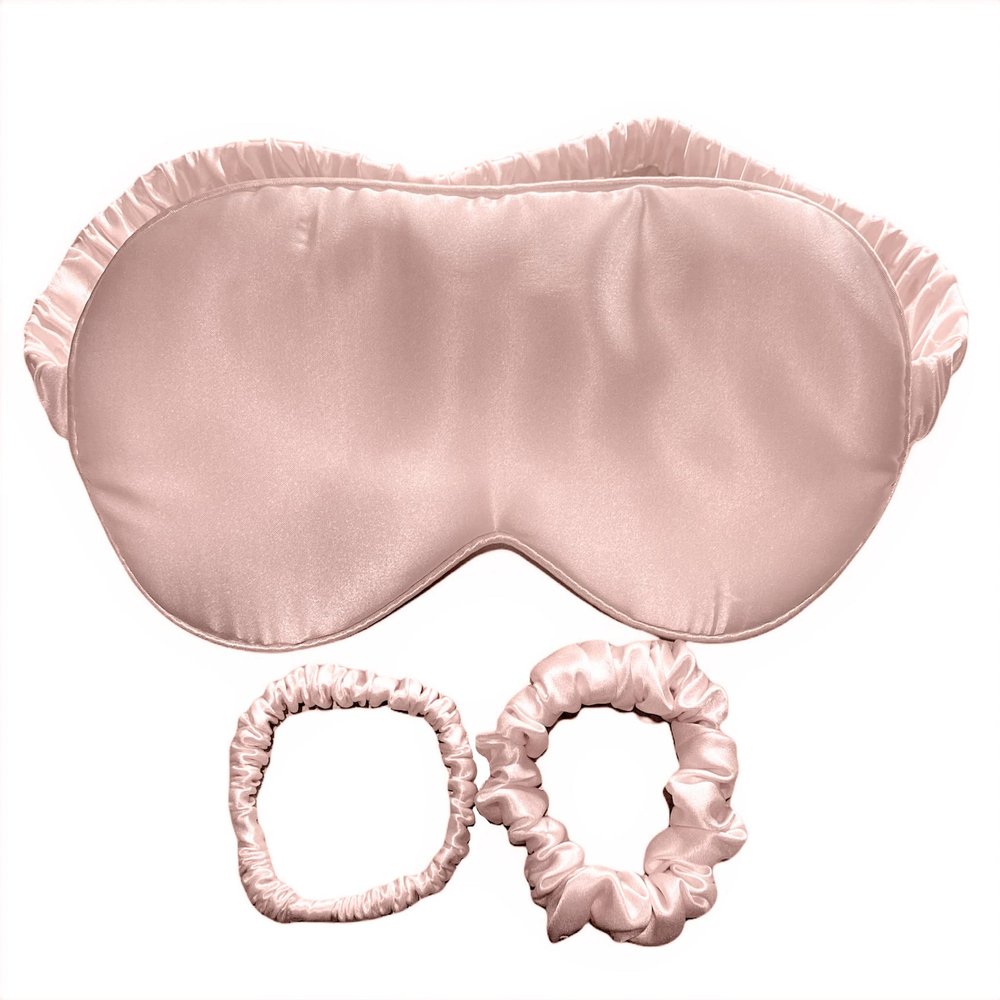 PahMaySILK Sleep Mask 100percent Mulberry Silk 22 Momme Grade 6A Silk Sleep Eye Mask Blindfold with Elastic Strap Headband, Super Soft Light and Comfortable One Size
