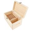 Backbayia Wooden Essential Oil Storage Box with Lock Premium Essential Oils Organizer Holder for Travel Hiking Trip view 1