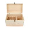 Backbayia Wooden Essential Oil Storage Box with Lock Premium Essential Oils Organizer Holder for Travel Hiking Trip view 2