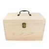Backbayia Wooden Essential Oil Storage Box with Lock Premium Essential Oils Organizer Holder for Travel Hiking Trip view 3