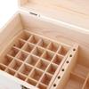 Backbayia Wooden Essential Oil Storage Box with Lock Premium Essential Oils Organizer Holder for Travel Hiking Trip view 4