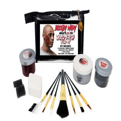Bloody Mary's Wicked Fresh Wound Makeup Kit Medium to Dark F/X Makeup Halloween Costume Horror Special Effects Theater Cosplay