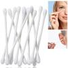 600Ct Cotton Swabs Double Round Tipped Applicator Qtips White Sticks Ears Makeup view 2