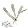 GRAVITY RAZORS Professional Straight Razor Kit  Minimal Exposure, Includes 10 Premium Blades, 0.5mm Exposed, Chrome view 1