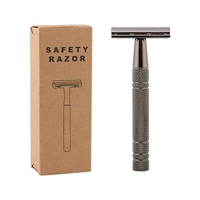 Sustainable Shaving Razor, Zero Waste Razor (Charcoal Gray)