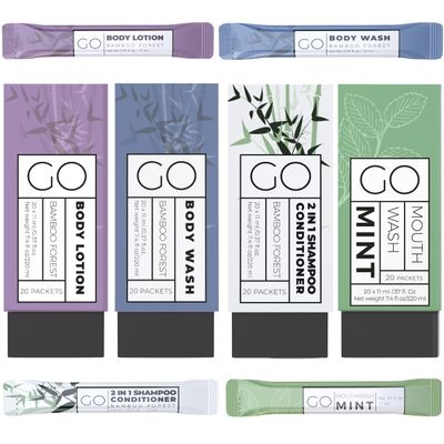 Go Essentials - Bundle Sets (Bamboo Forest and Refreshing Mint, 400 Packets Total (100 of Each))