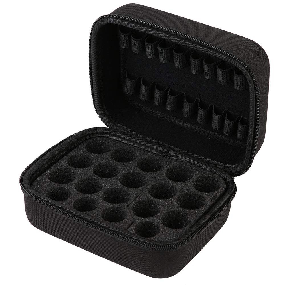 Alvinlite Essential Oils Case Storage, Essential Oil Box 19 Slots Essential Oil Holder with Handle for Travel