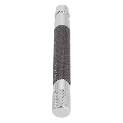 Shaver Replacement Handle, Men's Safety Shaving Razors Reusable Metal Handle Shaver Safety Razors Handle Anti Slip Portable for Home Travelling (Black)