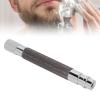 Shaver Replacement Handle, Men's Safety Shaving Razors Reusable Metal Handle Shaver Safety Razors Handle Anti Slip Portable for Home Travelling (Black) view 2