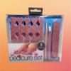 5 Piece Glitter-on Pedicure Set Cuticle Pusher File view 4