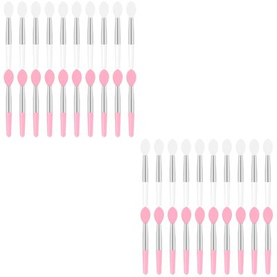 FOMIYES 40pcs Portable Silicone Lip Brush for Lipstick and Lip Gloss Application Makeup Brushes for Precise and Gloss Application for Makeup