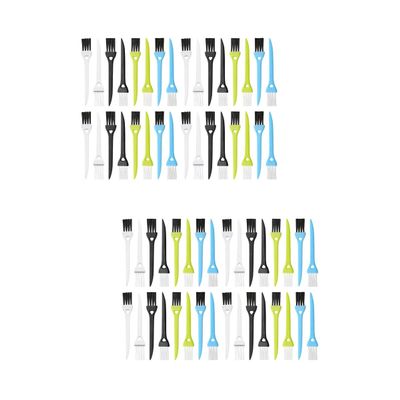 FOMIYES 72pcs Colorful Shaving Brush Non-Shedding Cleaning Brush for Electric Ergonomic Grip for Barber Shops and Personal Grooming