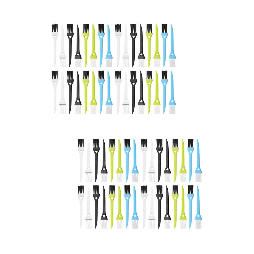 FOMIYES 72pcs Colorful Shaving Brush Non-Shedding Cleaning Brush for Electric Ergonomic Grip for Barber Shops and Personal Grooming