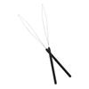 10 Pcs Hair Extension Loop Needle Threader Pulling Hook Tool and Bead Device Tool for Hair Extensions (Black) view 2