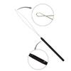 10 Pcs Hair Extension Loop Needle Threader Pulling Hook Tool and Bead Device Tool for Hair Extensions (Black) view 4