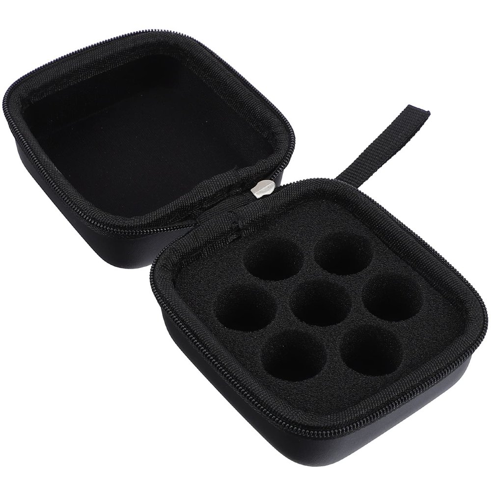 Beaupretty 1pc Essential Oil Bottle Storage Box Black Tote Bags Mini Perfumes Pocket Perfume Storage Bag Organizer Essential Oil Bag Pouch Oil Travel Case Essential Oil Storage Pouch Cosmetic