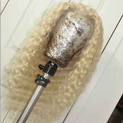 613 Deep Wave Lace Front Human Hair Wigs13X4 Free Part Pre Plucked Bleached Knots with Baby Hair Glueless Blonde Curly Wigs Swiss Lace 13x6 Inch Deep Parting for Women613 Deep Wave Lace Front Human Hair Wigs13X4 Free Part Pre Plucked Bleached Knots w