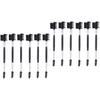 FOMIYES 12pcs Dual Eyebrow and Eyelash Comb for Precise Grooming and Styling Eyebrow Brush and Lash Comb for Daily Makeup for Brow Shaping and Lash Separation Handle Tube view 1
