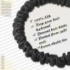 Chuangdi 9 Pieces Silk Scrunchies for Long Hair Silk Hair Ties Scrunchies for Women Girls Elastic Ponytail Holders with Gift Box(Classic Style,Black) view 2
