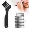 50pcs Electric Shaver Brush Small Cleaning Brush Nylon PP Handle Hair Remover for Computer Keyboard Home Appliances view 1