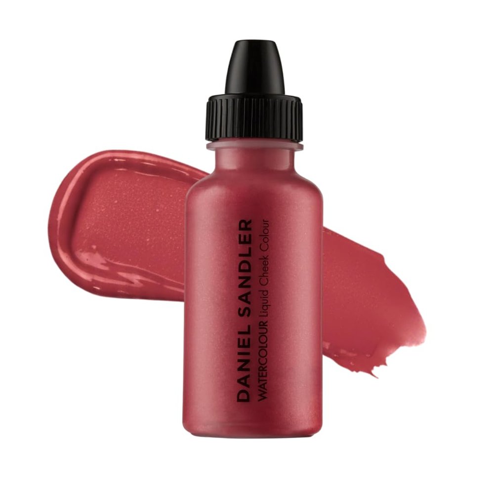 Daniel Sandler WATERCOLOUR LIQUID ILLUMINATOR - 'TEASE' 15ml  Shimmer Liquid Blush for Cheeks Make up, Highlighter  Oil-Free, Lightweight, Buildable & Long-Lasting for Cheeks & Lips