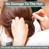 Hair Pin,Alloy Flat Hair Clips Prevent Slip Bobbies Pin Reusable Portable Women Girls Hair Accessories for Styling Makeup (Black) view 2