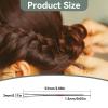 Hair Pin,Alloy Flat Hair Clips Prevent Slip Bobbies Pin Reusable Portable Women Girls Hair Accessories for Styling Makeup (Black) view 3