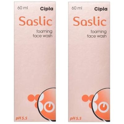 Saslic Foaming Face Wash (60ML) (PACK OF 2)