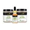 Athreya Herbs Healthy Glow Pack | For Soft & Glowing Skin | Ayurvedic Formula | Nourishes & Hydrates Skin | Healthy Face Mask 4 Oz | Healthy Face Scrub 4 Oz | Kumkumadi Thailam 0.5 Oz | Vegan, Non-GMO view 1