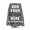 ANGELJUAN Custom Barber Cape,Add Your Image Text Professional Salon Haircut Capes,Gray view 1