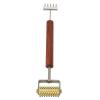 Double Head Design Face Massage Roller, Copper Wooden Handle Promote Circulation Double Head Skin Roller Massage Stick Copper Acupoint Pressing Tool view 2