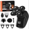 Groomie Cordless Bald Head Shavers for Men, BaldiePro Head Grooming Kit - Ergonomic & Waterproof Head Shavers for Bald Men - Electric Hair Shaver & Head Razor - Men's Rotary Shaver for Smooth Shave view 1