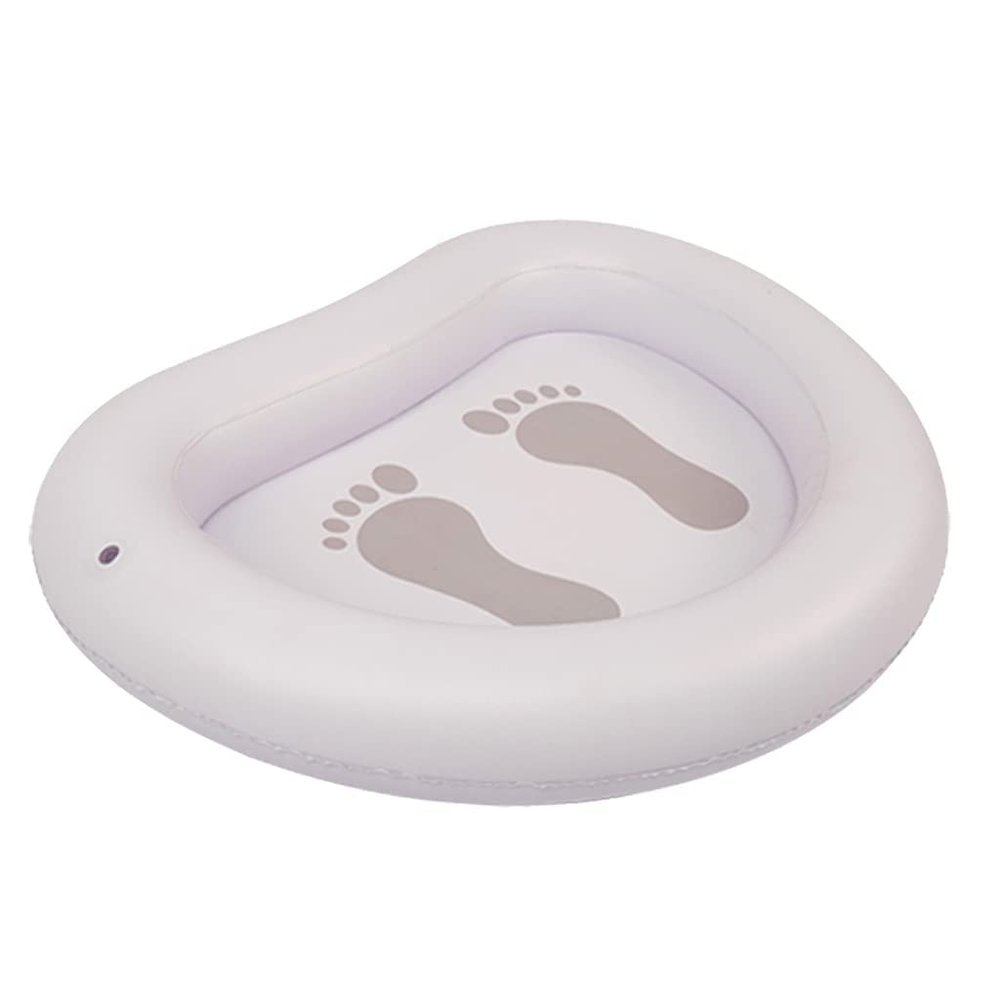 Backbayia PVC Inflatable Foot Bath Tray Foot Spa Bath Massager for Soak Feet Rinse Feet Clean Feet