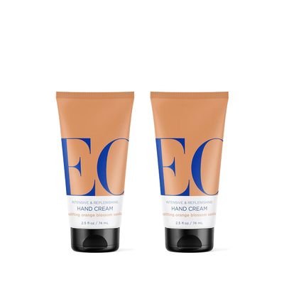 EO Hand Cream, 2.5 Ounce (Pack of 2), Orange Blossom and Vanilla, Organic Plant-Based, Moisturizer for Dry Skin