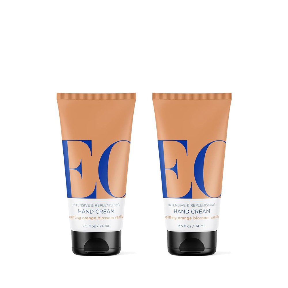 EO Hand Cream, 2.5 Ounce (Pack of 2), Orange Blossom and Vanilla, Organic Plant-Based, Moisturizer for Dry Skin