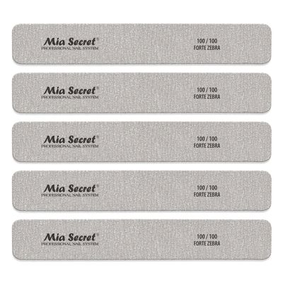 Mia Secret Forte Zebra Jumbo Nail File (Pink Center, 5)