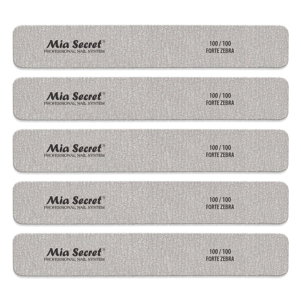 Mia Secret Forte Zebra Jumbo Nail File (Pink Center, 5)