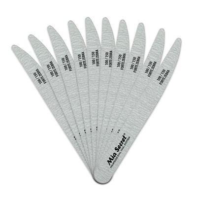 Forte Zebra Slim Nail File 100/150 10 Pack