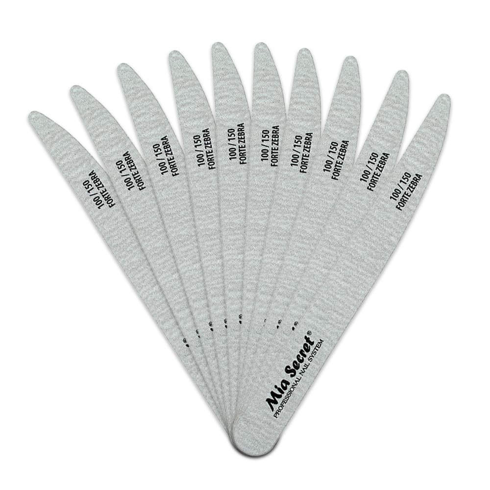 Forte Zebra Slim Nail File 100/150 10 Pack