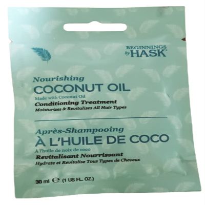 1 30ml e (1US FL OZ) Beginnings by Hask Nourishing COCONUT OIL Made With Coconut Oil Conditioning Treatment Mosturizes &Revitalizes All Hair Types