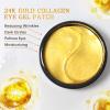LIYALAN 24K Gold Under Eye Patches for Dark Circles and Puffiness Eye Mask Skin Care Products for Puffy Eyes Beauty for Women 60Pcs view 2
