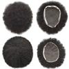 Afro Curly Mens Toupee African American Wig 10x8 All Transparent Lace Hairpiece Replacement Kinky Curly Human Hair System for Black Men Brazilian Remy Hair Unit Peluca para hombre FACE MIRACLE (8x10, #1B Off Black6mm Wave Curl) view 4
