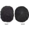 Afro Curly Mens Toupee African American Wig 10x8 All Transparent Lace Hairpiece Replacement Kinky Curly Human Hair System for Black Men Brazilian Remy Hair Unit Peluca para hombre FACE MIRACLE (8x10, #1 Jet Black12mm Wave Curl) view 4
