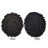 Afro Curly Mens Toupee African American Wig 10x8 All Transparent Lace Hairpiece Replacement Kinky Curly Human Hair System for Black Men Brazilian Remy Hair Unit Peluca para hombre FACE MIRACLE (8x10, #1B Off Black12mm Wave Curl) view 4