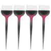 Hair Styling Accessories Hair Dye Brush Salon Brush: 4Pcs Tint Highlight Salon Barber Professional Coloring Applicator Black Blending view 1